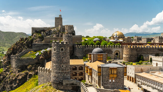 Akhaltsikhe Castle in Georgia. It is a medieval fortress built in the IX century