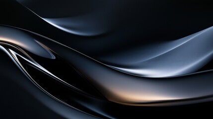 Fototapeta premium Black solid color mobile phone wallpaper with silver accents.