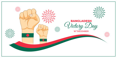Vector illustration of Bangladesh Victory Day social media template
