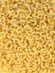 close up of raw pasta 