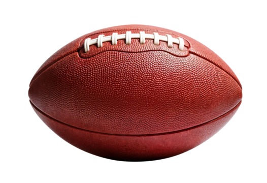 American football ball isolated on white background.