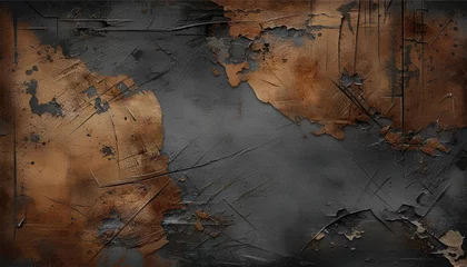 Industrial Grit A Dark Grunge Texture Background with Deep, Rugged Details © Azam