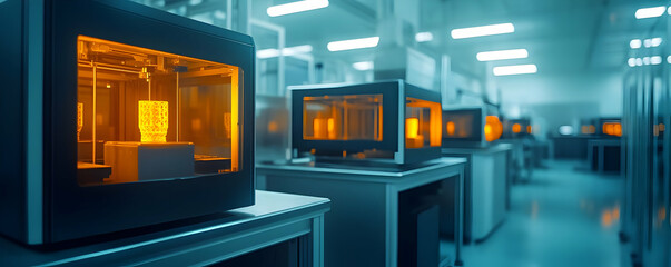 Obraz premium Photo 3D Printing Lab Additive Manufacturing Technology Innovation