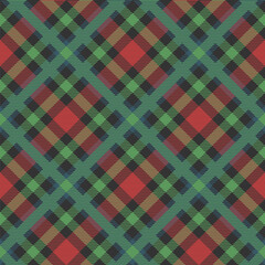 Plaid Seamless Pattern Design Template