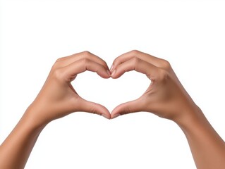 Obraz premium Create meaningful connections by forming a heart shape with your hands for emotional expression