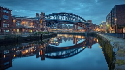 Obraz premium city harbour bridge