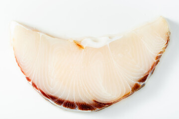 raw swordfish fillet on a white background. products for restaurants and markets