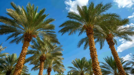 palm trees against sky