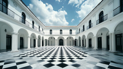 the facade of the palace in split