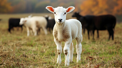 sheep on a meadow