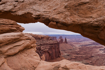 USA, Utah, Rock formations in Canyon Lands National Park