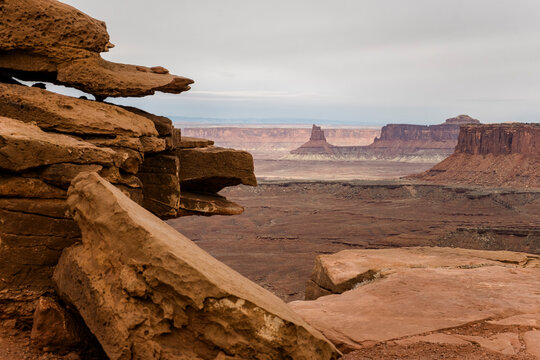 USA, Utah, Rock formations in Canyon Lands National Park