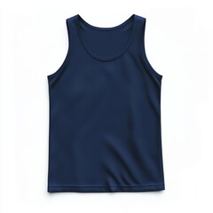 realistic high quality Navy Blue tank top mockup isolated 