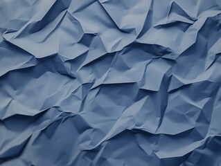 Obraz premium Crumpled blue-gray paper background with subtle gradient shading and soft wrinkles, adding depth and texture for a professional feel