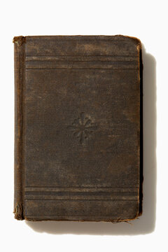 USA, New York State, New York City, Old book on white background