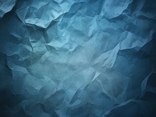 Obraz premium Crumpled blue-gray paper background with subtle gradient shading and soft wrinkles, adding depth and texture for a professional feel