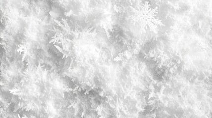 Fototapeta premium Snowflake and snow texture with intricate frosty details.
