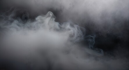 Smoky mist background with light gray tones for mystery effect