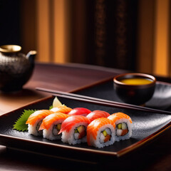 Mittagessen - Leckeres Sushi Mittagessen
