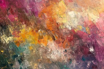 Obraz premium Abstract vibrant paint texture in blue, pink, and red hues.