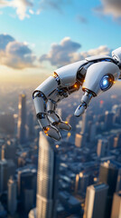 Innovative autonomous robots enhance urban infrastructure and skyline