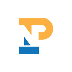 np logo design vector template, initial np letter logo design vector, pn logo design vector, letter pn initial logo design vector template, modern initial NP logo vector monogram luxury template.