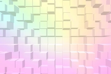 Obraz premium Pastel color gradient background exdrude texture effect, futuristic banner design