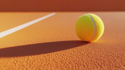 A Pause in the Action: The Humble Tennis Ball, Center Stage on a World-Famous Court