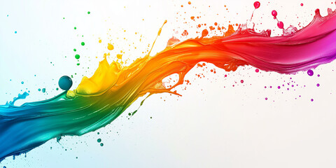 Colorful abstract background paint splattered