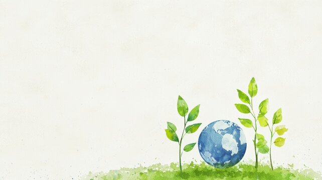 Earth and Plant Concept for Carbon Reduction