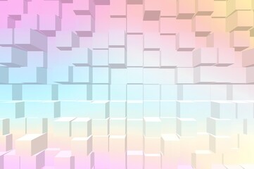 Obraz premium Pastel grainy background, noisy color gradient banner, extrude textured poster header cover backdrop design