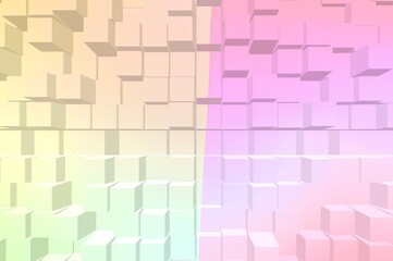 Obraz premium Pastel grainy background, noisy color gradient banner, extrude textured poster header cover backdrop design