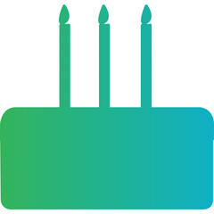 Happy birthday simple vector icon