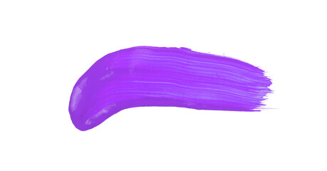 Purple watercolor painting paint brush stroke isolated on transparent background. art and watercolor painting concept.