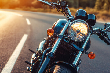 Fototapeta premium motorcycle on the street