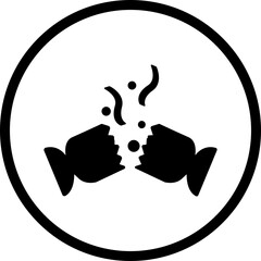 Happy birthday single vector icon