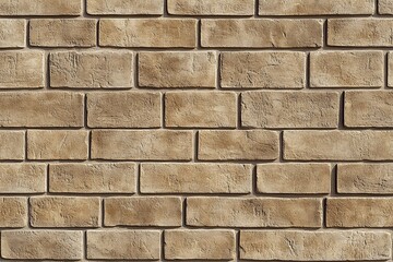 Fototapeta premium A flat, uniform background of light brown brick texture