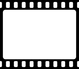 Grunge film strips. Old retro cinema movie strip. Video recording illustration.