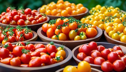 Discover the vibrant world of colorful tomatoes in stunning bowls for your culinary inspiration