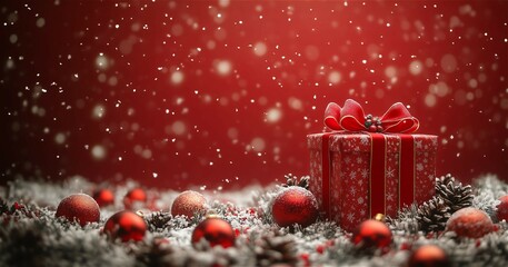 Christmas gift box background