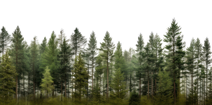 Fototapeta PNG Pine tree forest nature landscape outdoors.