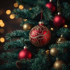 The tree glows with holiday love