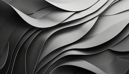 Monochrome Magic: Abstract Geometric Paper Texture with AR 7:4 Ratio
