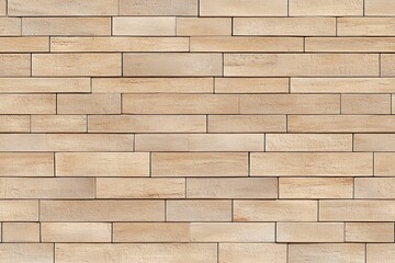 Obraz premium A flat, uniform background of light brown brick texture