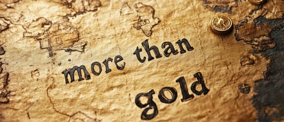 Obraz premium A vintage map fragment featuring the phrase 