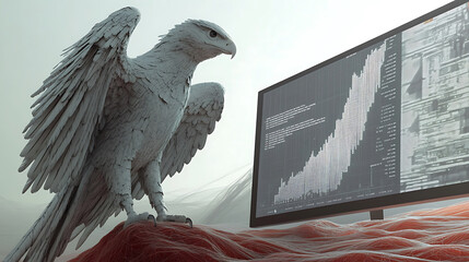 Eagle Analyzing Economic Trends