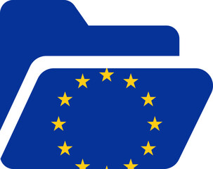Folder Shape Of European Union Flag