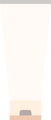 Cartoon blank cosmetic tube illustration.