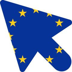 European Union Flag On Curser