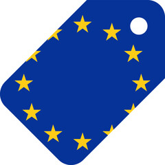 European Union Flag on Price Tag